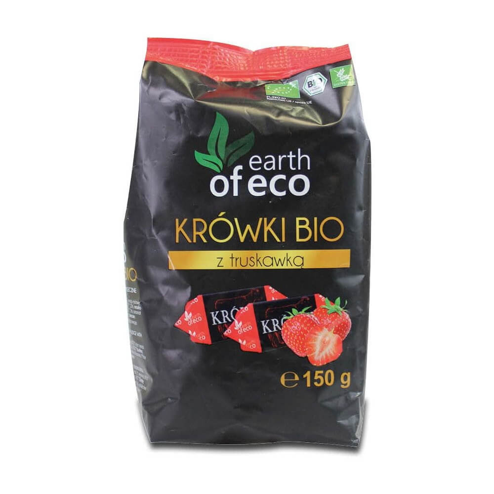 Fudges s lyofilizovanými jahodami BIO 150 g - EARTH OF ECO