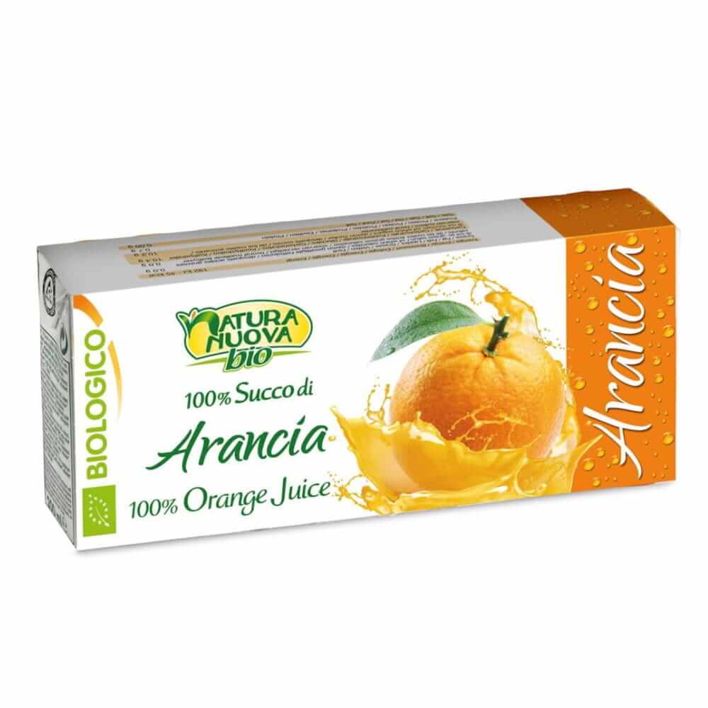 Orgaaninen oranssimehu, uudelleenliuotettu oranssikonsentraatista BIO 3x200 ml - NATURA NUOVA