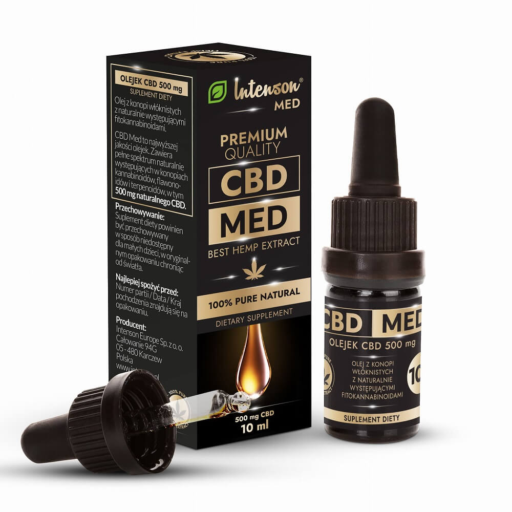 CBD léčivý olej 500mg 10ml INTENSON med