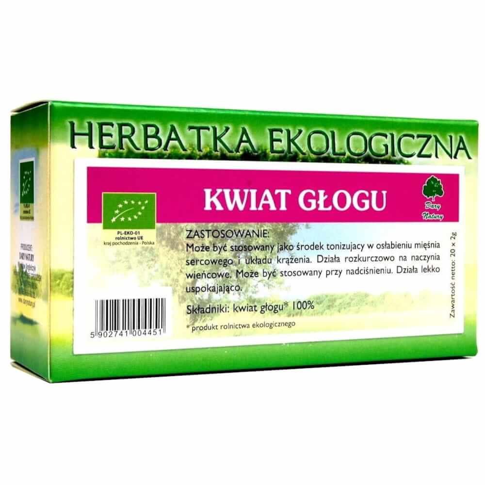 BIO čaj z květů hlohu (20 x 2 g) - DARY PŘÍRODY