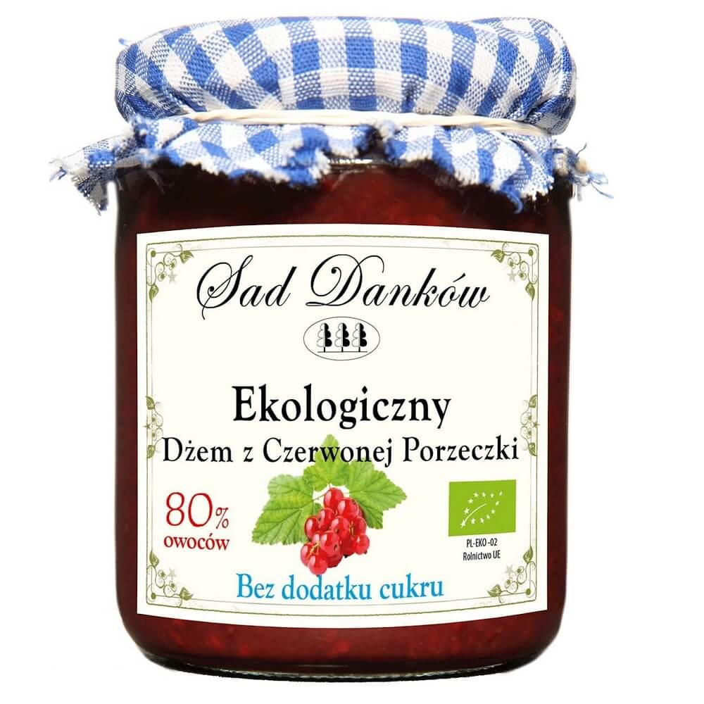 Marmellata di ribes rosso senza zucchero BIO 260 g - SAD DANKÓW