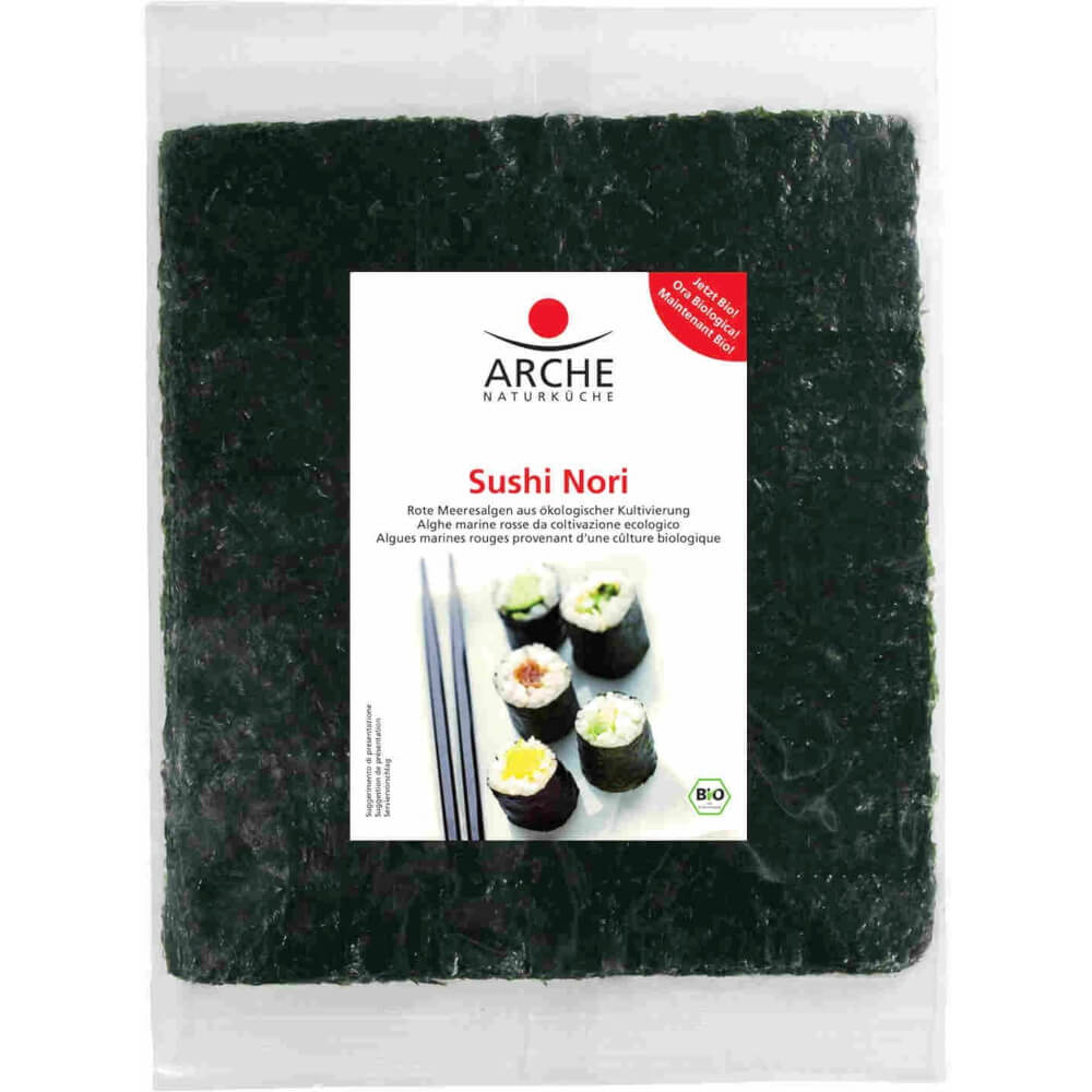 Pražená mořská řasa Nori pro sushi BIO 30 g - ARCHE