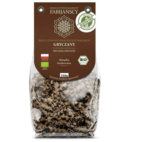 Buchweizennudeln, gerippte Reginette, glutenfrei BIO 250 g - FABIJAŃSCY