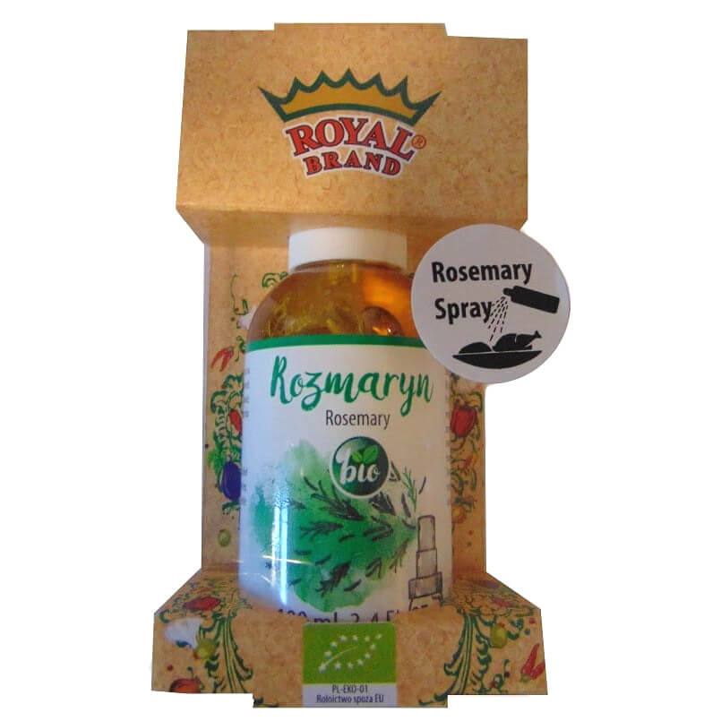 Rozmaring fűszer permetes üvegben BIO 100 ml - ROYAL BRAND