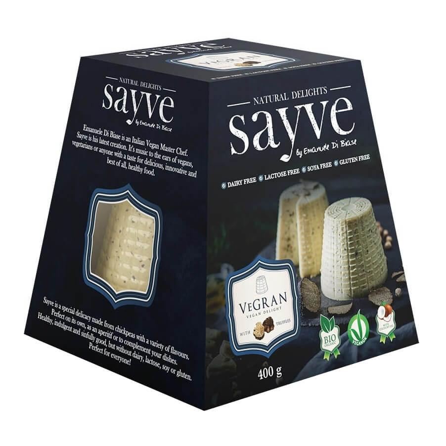 Vegansk produkt med kikärtor och tryffel, laktosfri glutenfri EKO 400 g - SAYVE