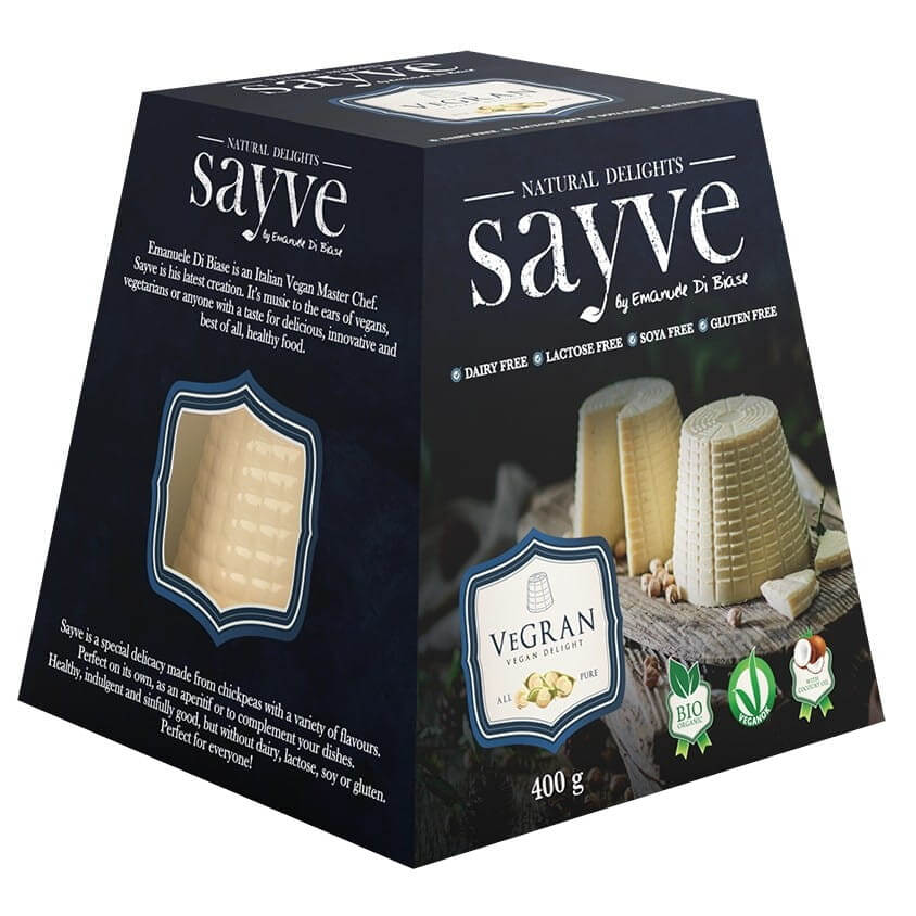 Vegan product with chickpeas, lactose-free, gluten-free ORGANIC 400 g - SAYVE