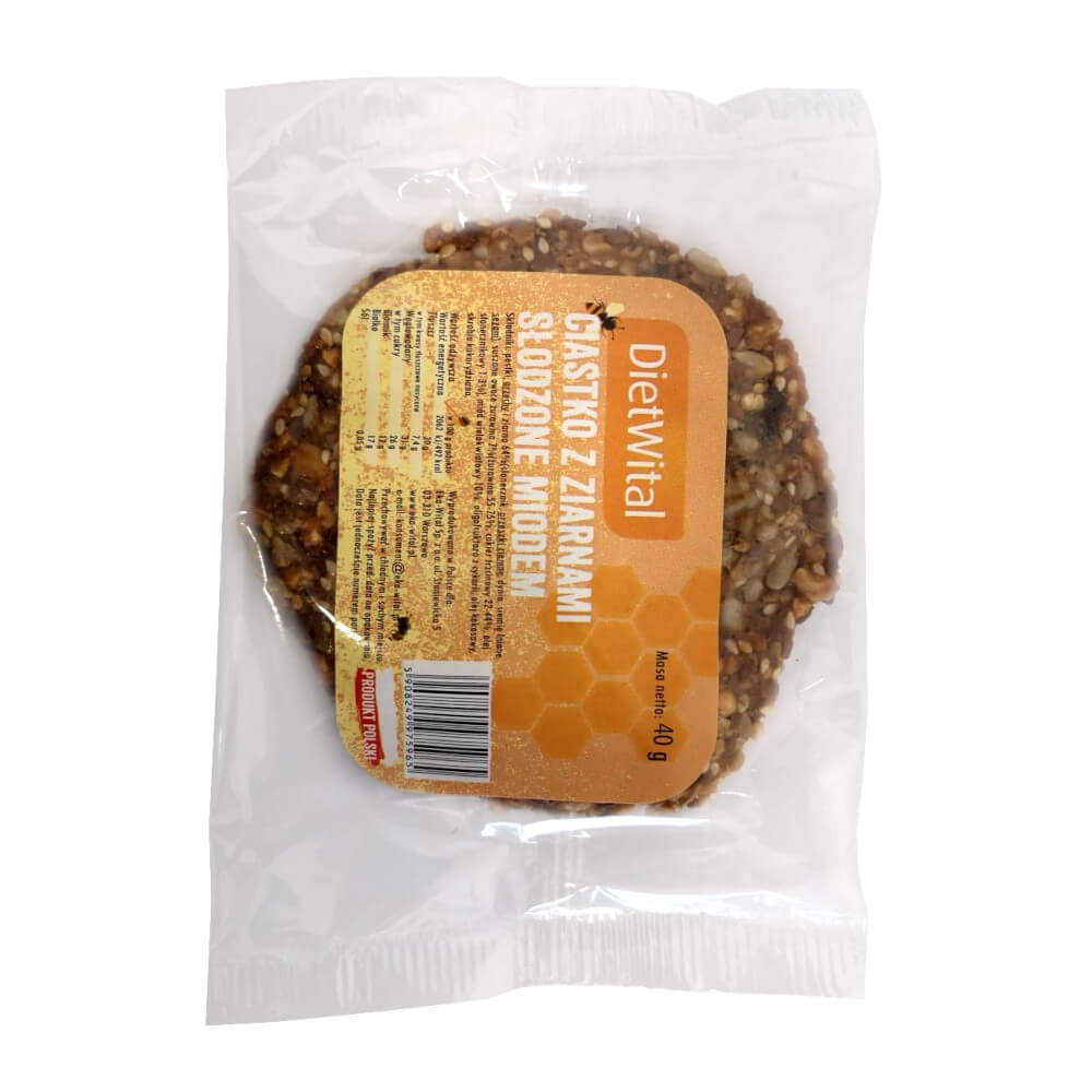 Kuchen με δημητριακά γλυκασμένο με μέλι 40 g DIETWITAL