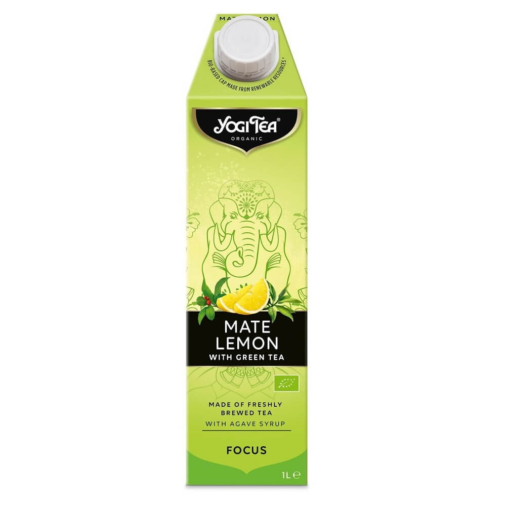 Bevanda rinfrescante Mate - Limone con tè verde BIO 1000 ml - YOGI TEA