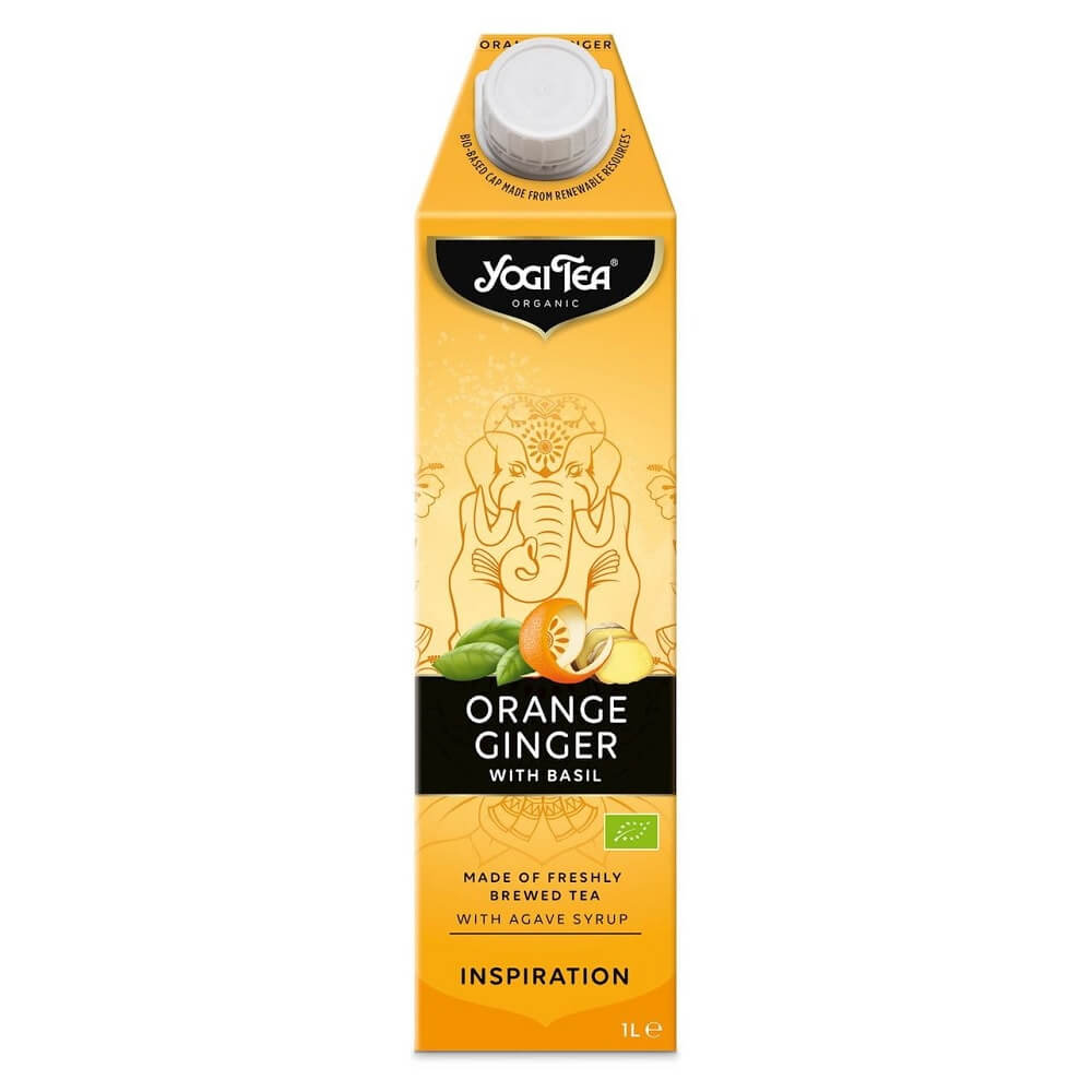 Bevanda rinfrescante Arancia - Zenzero con Basilico BIO 1000 ml - YOGI TEA