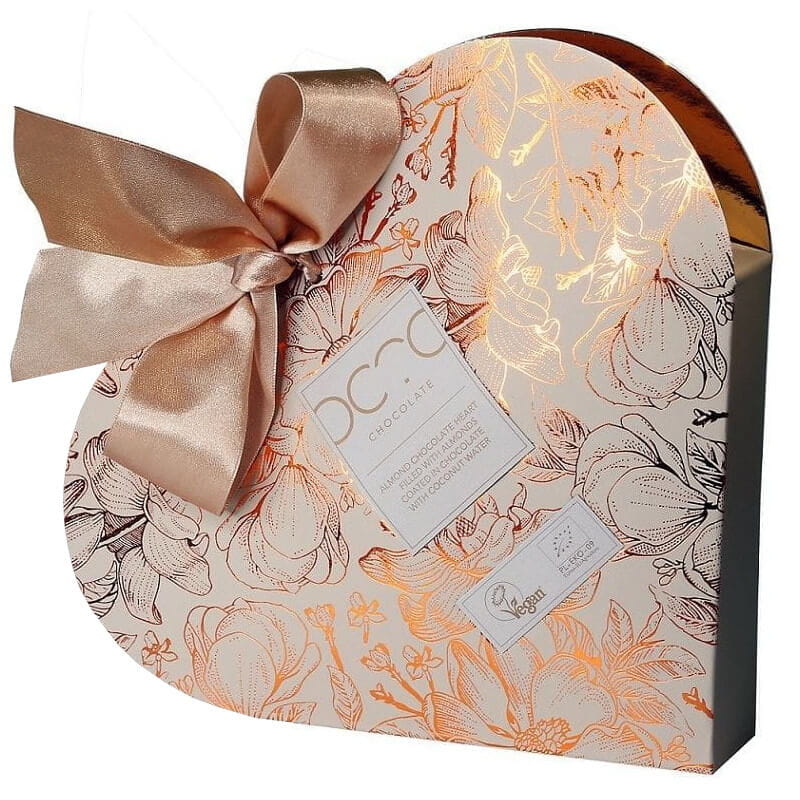 Coklat hati berisi badam coklat gelap dengan air kelapa BIO 400 g - OCTO