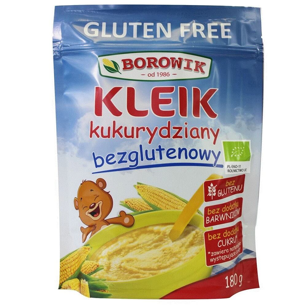 อาหารข้าวโพดปลอดกลูเตนแบบออร์แกนิก 180 กรัม - BOROWIK