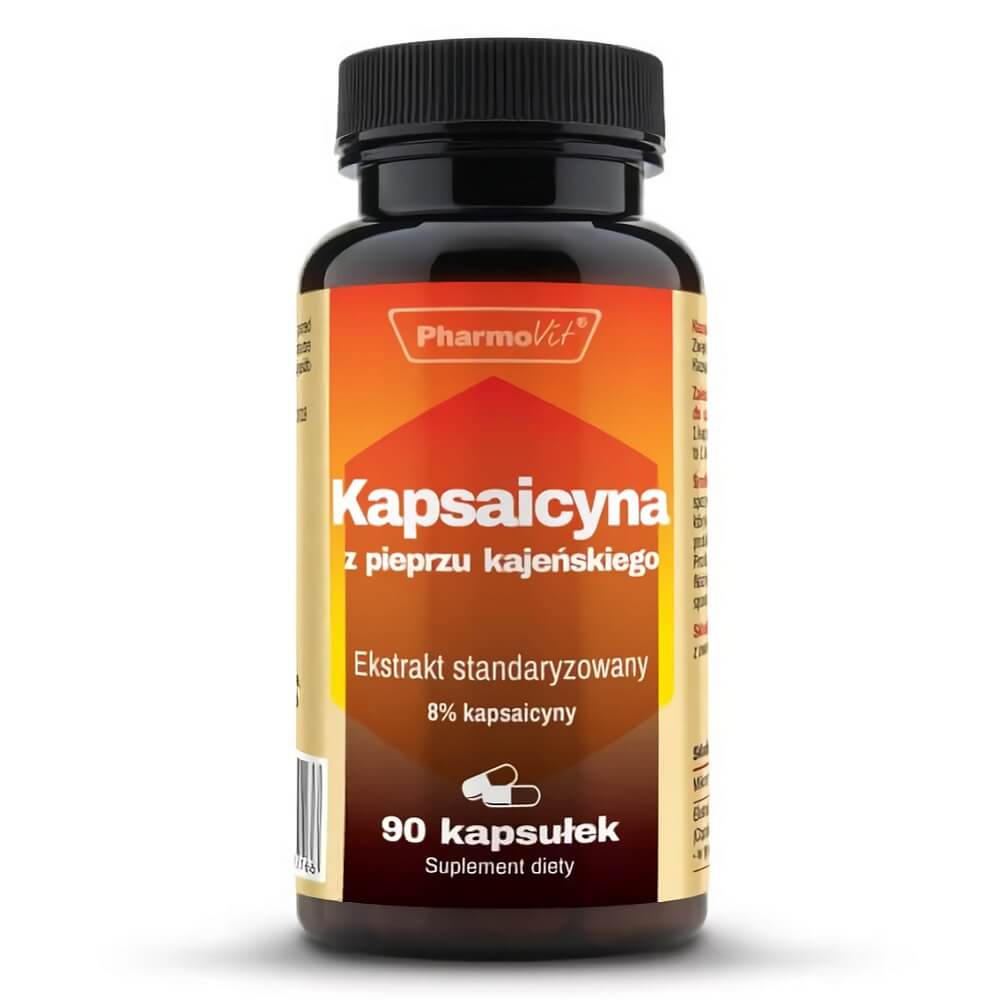 Capsaicin aus Cayennepfeffer standardisierter Extrakt 8% Capsicin 400mg 90 Kapseln PHARMOVIT