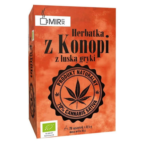 Hanftee mit Buchweizenschalen BIO (20 x 08 g) - MIR - DRUG