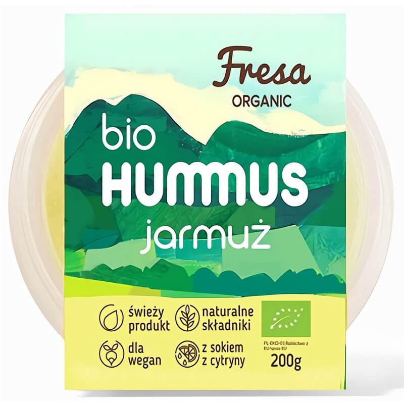 Organic hummus with kale 200 g - FRESA ORGANIC