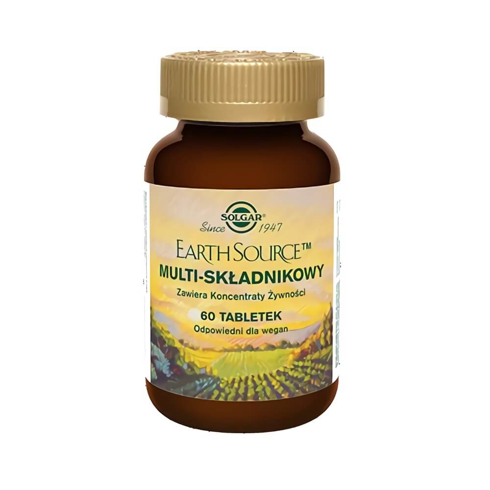 Earth Source Multi - Komponente enthält Nahrungskonzentrate 60 SOLGAR Tabletten