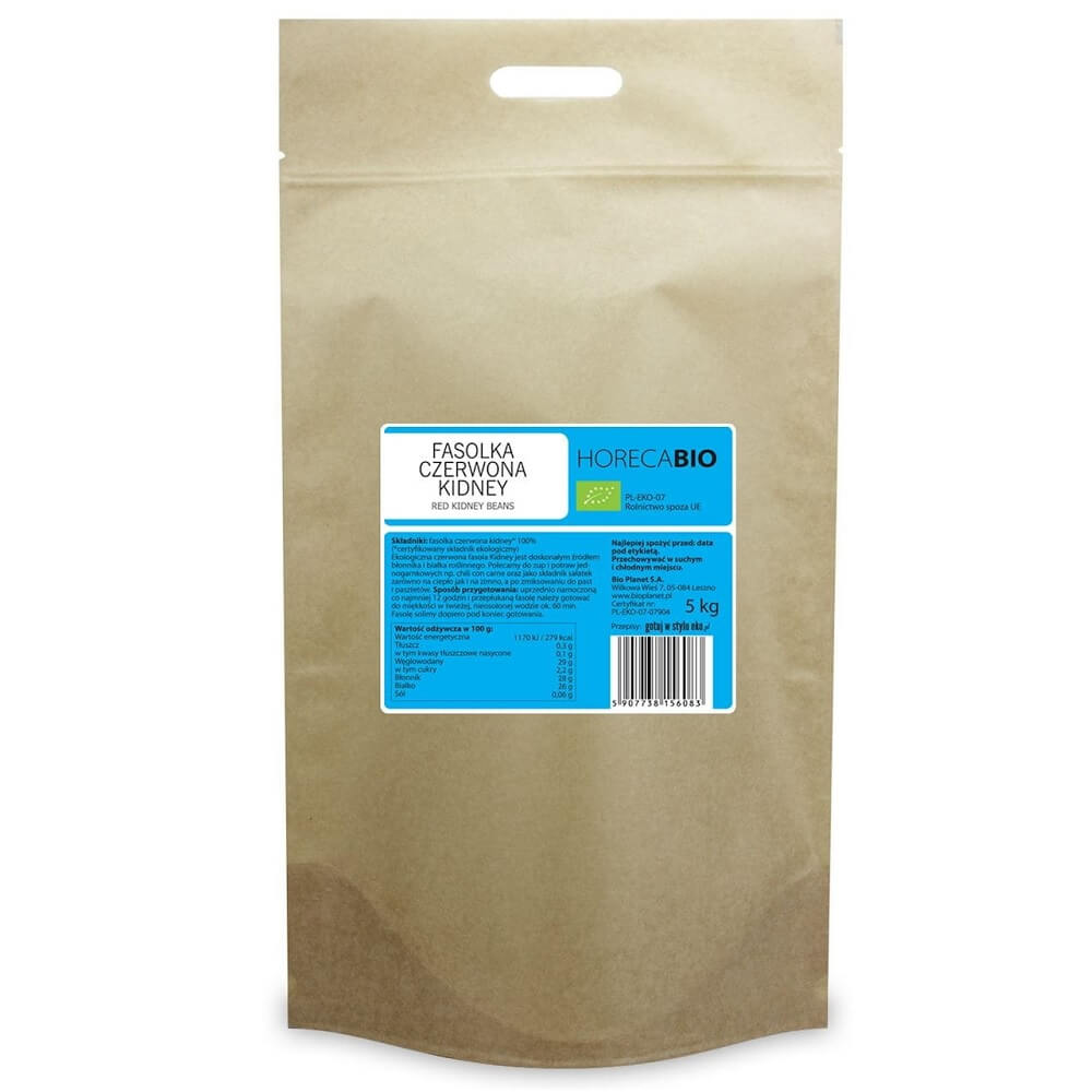Organic red kidney beans 5 kg - HORECA
