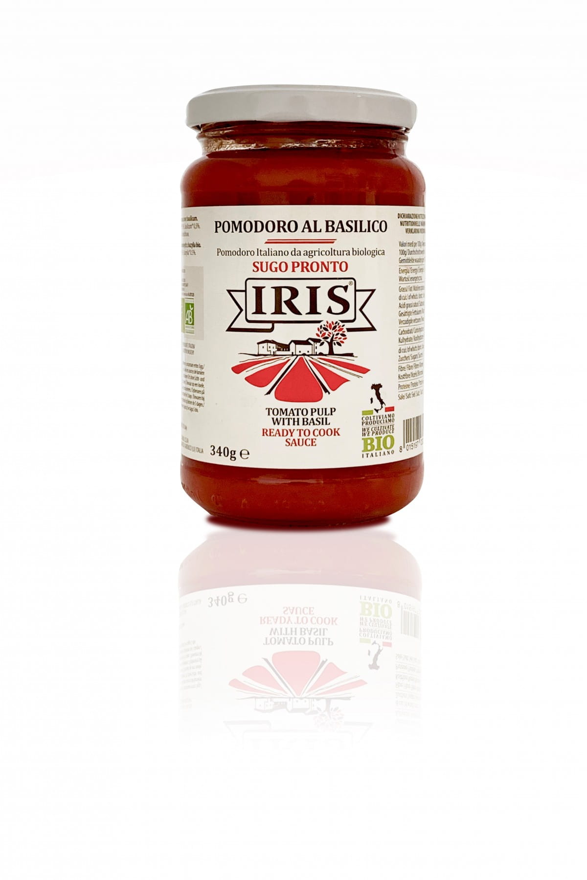 Paradicsomszósz bazsalikommal BIO 340 g IRIS