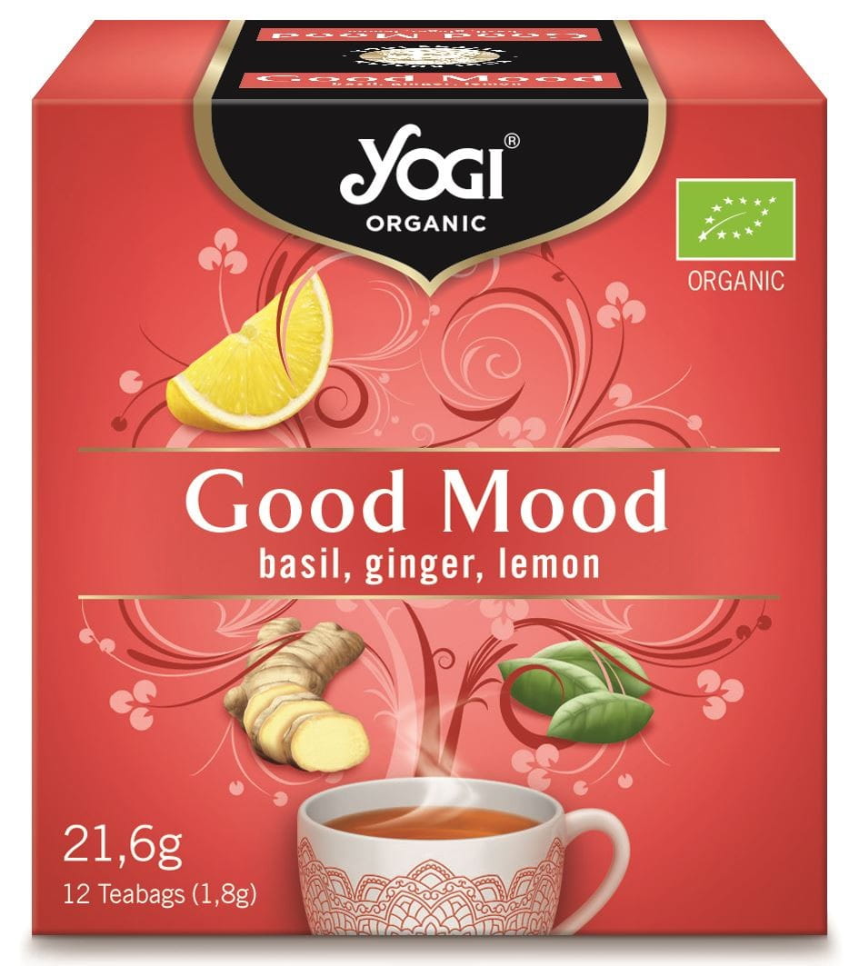 Tè della Buona Umore (Basilico, Zenzero, Limone) BIO (12 x 18 g) 216 g - YOGI