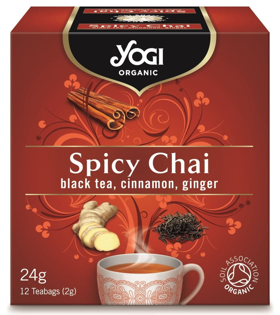 Teh Chai Berperisa (Teh Hitam, Kayu Manis-Halia) BIO (12 x 18 g) 216 g - YOGI