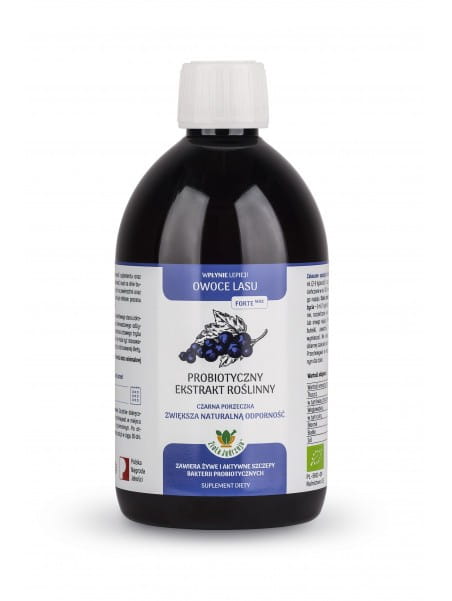Suplemento alimentar, extrato probiótico de plantas sem glúten, frutas silvestres BIO 500 ml - JOY DAY