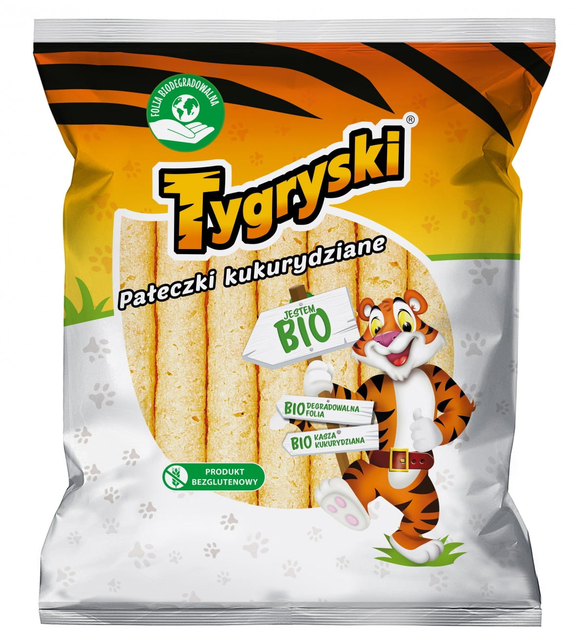Bezlepkové tygří kukuřičné tyčinky BIO 60 g TBM
