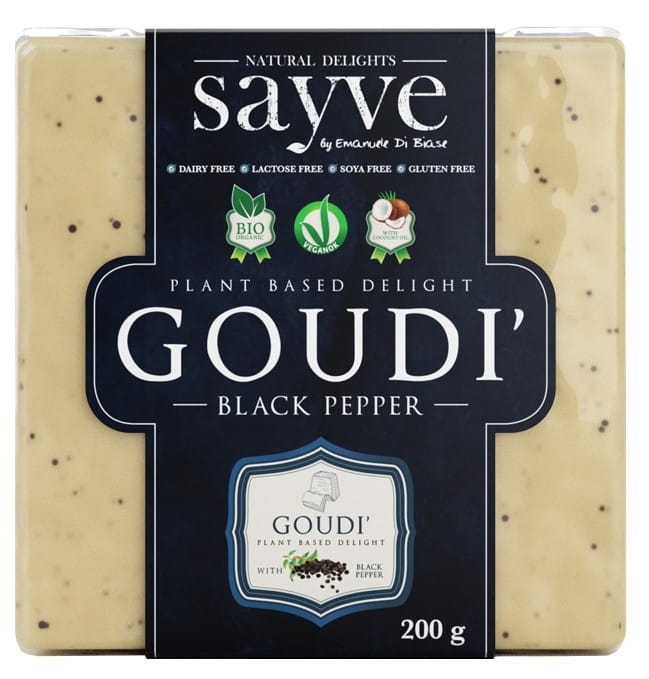 Vegansk produkt med kikärtor, arrowrot och svartpeppar, laktosfri glutenfri EKO 200 g - SAYVE