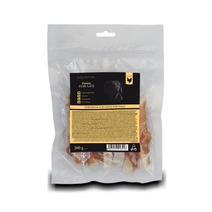 FFL Leckerli Huhn & Kabeljau Stick 200g - FITMIN