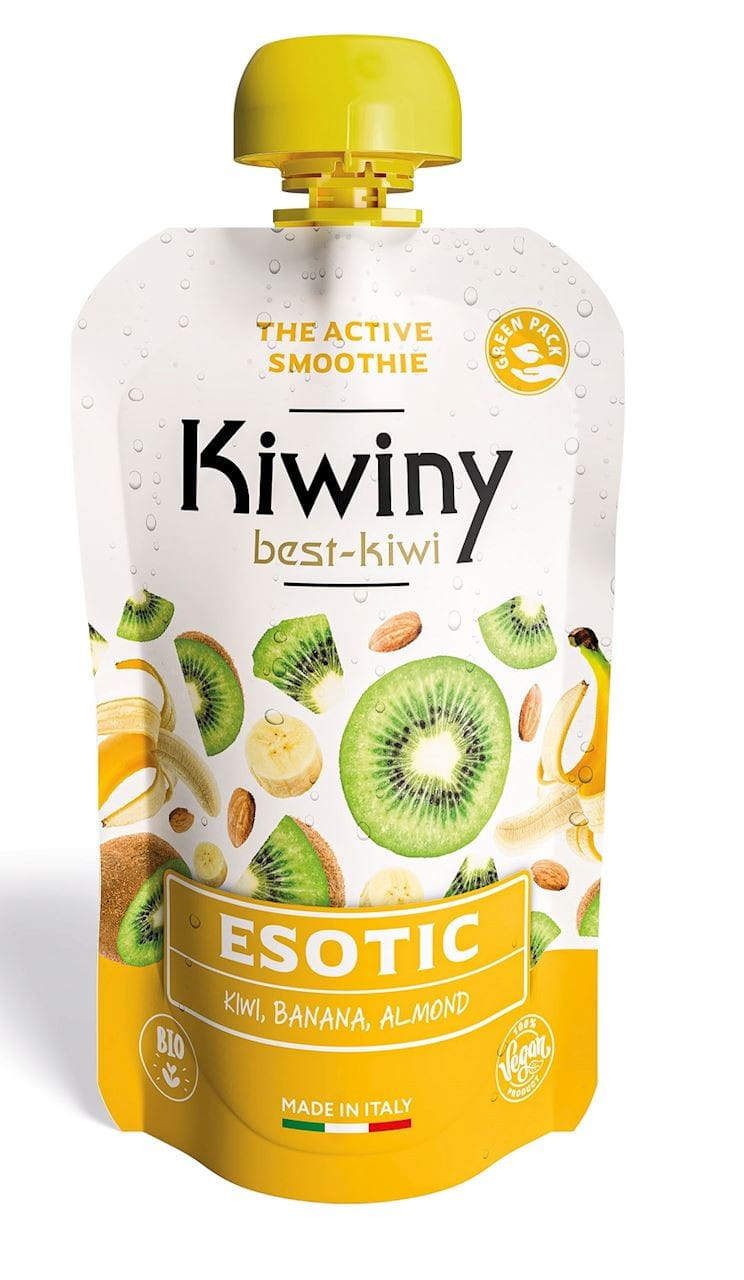 Purea di kiwi con banana senza zuccheri aggiunti senza glutine BIO 100 g - KIWINY