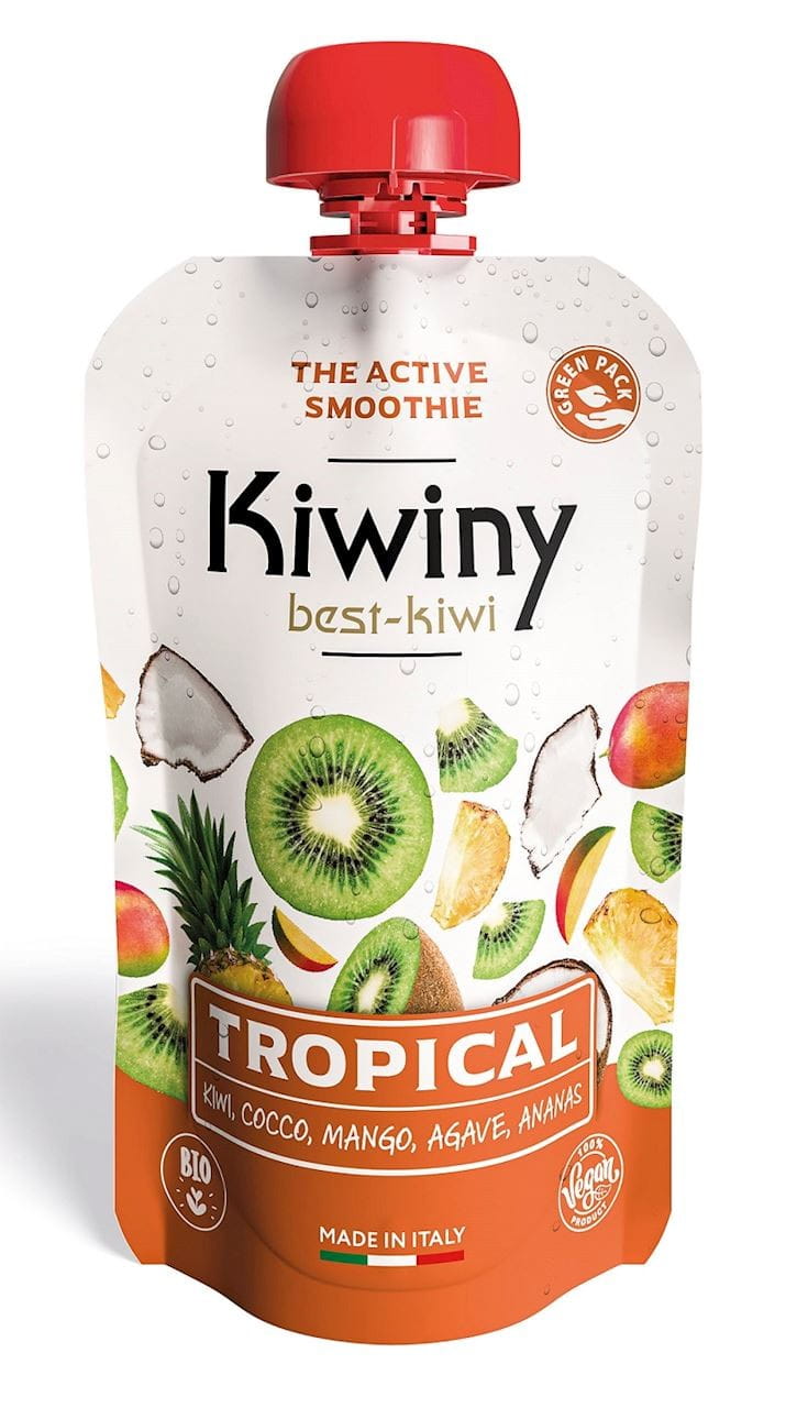 Purê de kiwi com manga sem glúten orgânico 100 g - KIWINY