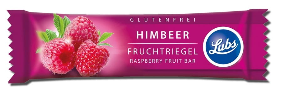 Glutenfreier Dattelriegel mit Himbeeren BIO 30 g - LUBS