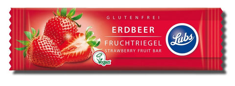 Glutenfreier Dattelriegel mit Erdbeeren BIO 30 g - LUBS