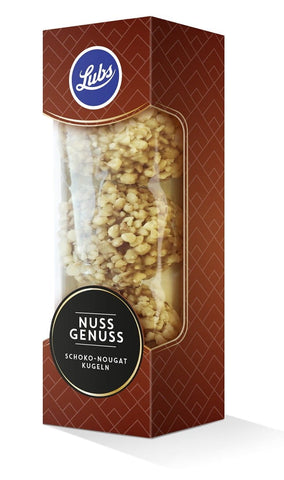 Glutenfreie Nougatpralinen mit Milchschokolade und Haselnüssen BIO 45 g (3x15 g) - LUBS