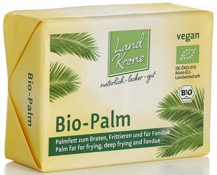 Organic palm fat for frying 250 g - LANDKRONE