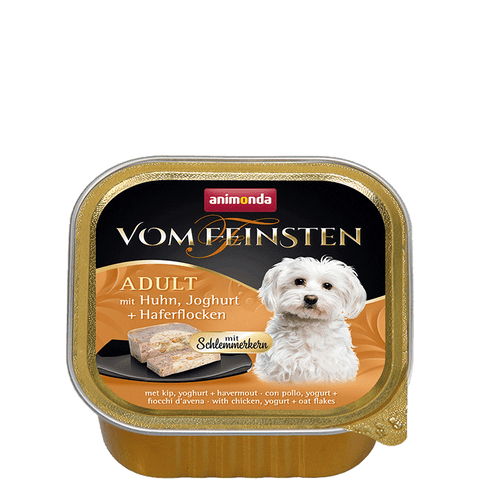 Vom Feinsten Gourmet Center Gericht mit Hühnchen, Joghurt und Haferflocken 150g - ANIMONDA