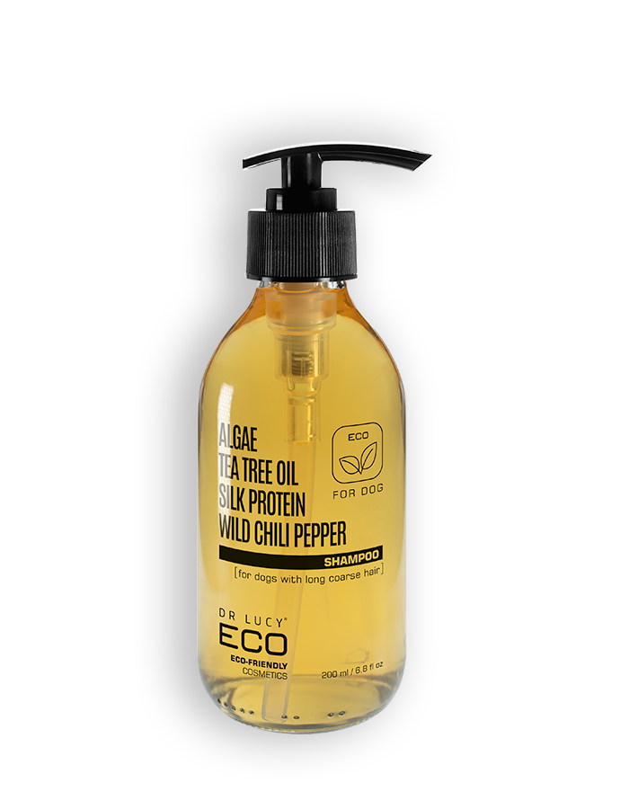 ECO Shampoo für Hunde mit langem, rauem und grobem Haar 200 ml - DR LUCY