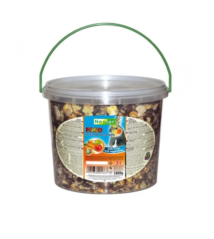 FOOD 3L MEDIUM PAPAGEIENOBST UND GEMÜSE 1,8kg - NESTOR