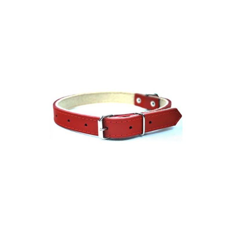 Lederhalsband - 40-75cm Rot - CHABA