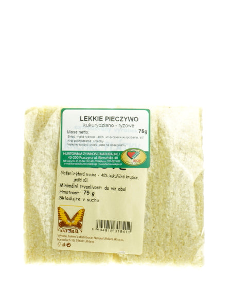 Roti jagung dan beras ringan 75g NATUR