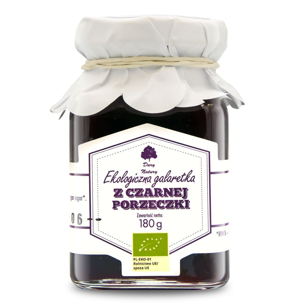 Jeleu BIO de coacăze 180 g - DARURILE NATURII
