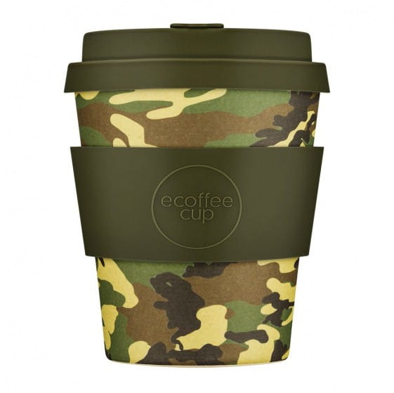 Sebuah cawan daripada buluh dan serat jagung Mike & Eric 250 ml - ECOFFEE CUP
