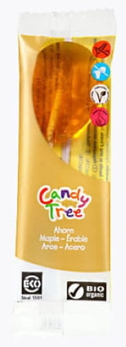 Sucettes sans gluten à l'érable BIO 13 g - CANDY TREE