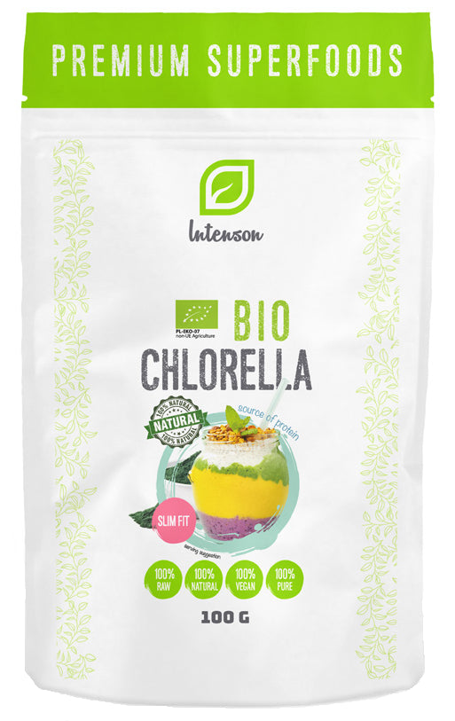Chlorella ORGANIC powder 100g INTENSON