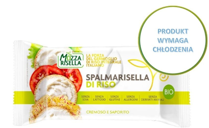 Mozzarella Vegan daripada Beras Perang Bercambah untuk Disapu BIO 200 g MOZZARISELLA