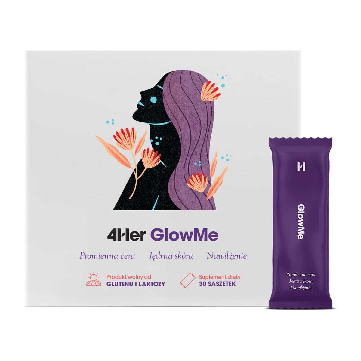 Glowme εντατική ενυδάτωση δέρματος 30 HEALTHLABS-σακούλες