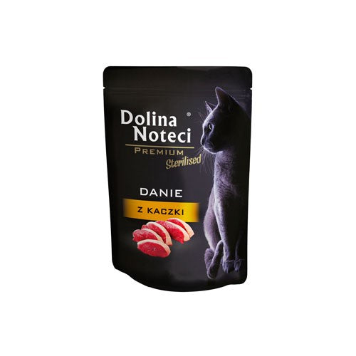 Entenschale für sterilisierte Katzen Beutel 85g - DOLINA NOTECI