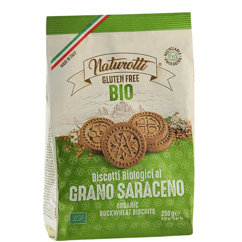 Glutenvrije rijst- en boekweitkoekjes BIO 250 g - NATURA PASTA