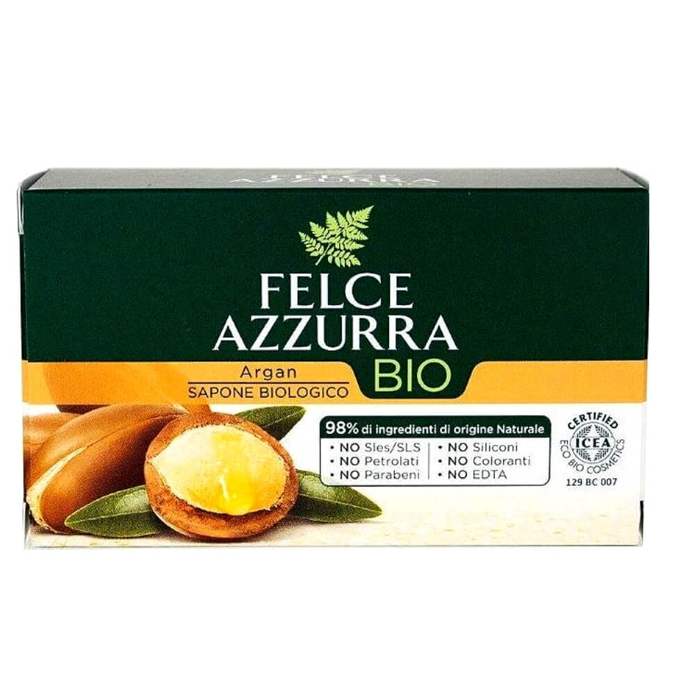Saponetta all'olio di Argan biologico 125 g - FELCE AZZURRA