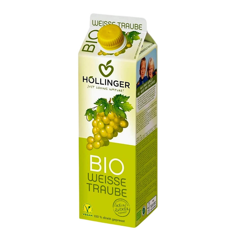 Weißer Traubensaft NFC BIO 1000 ml - HOLLINGER