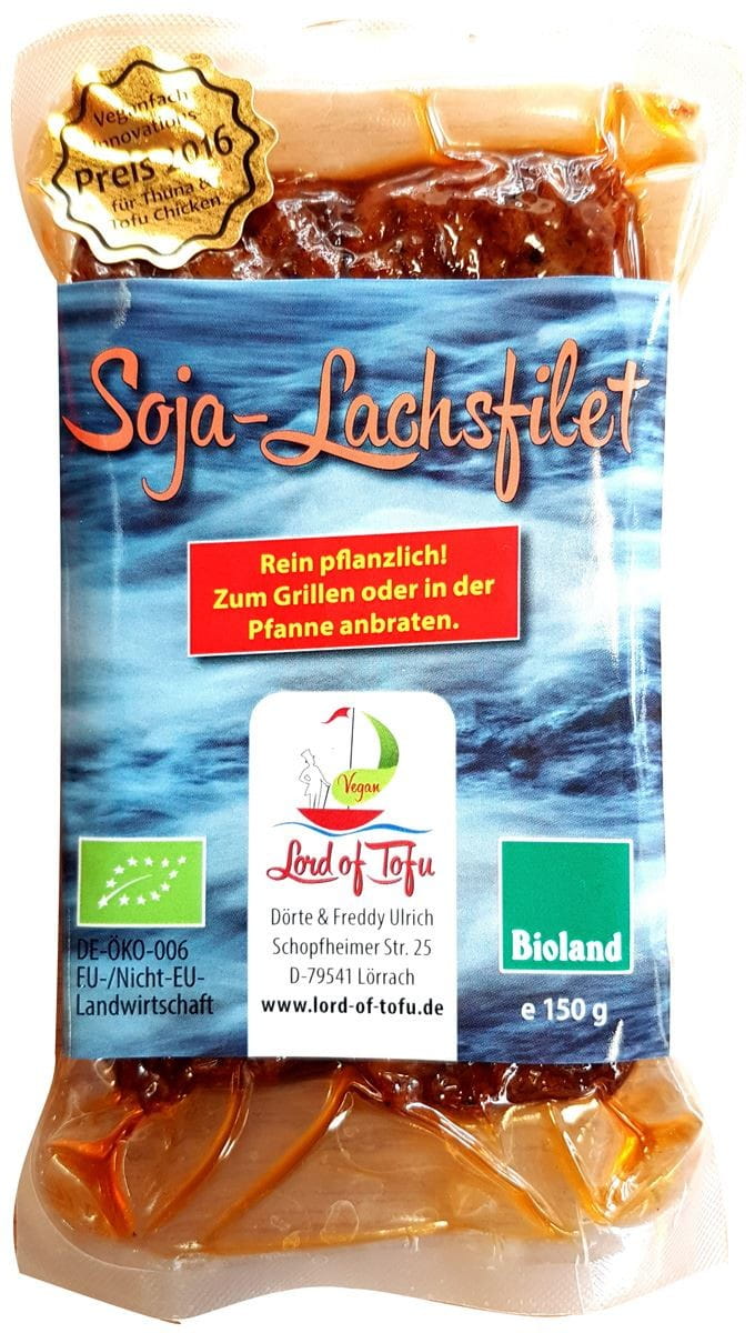 Salmón vegano con tofu sin gluten BIO 150 g - LORD OF TOFU
