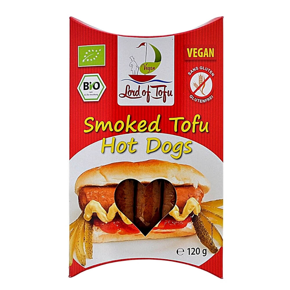 Veganske pølser med glutenfri tofu BIO 120 g - LORD OF TOFU
